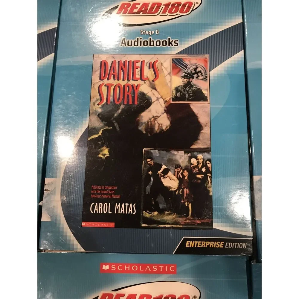 Scholastic Read180 Audiobooks Stage B*6 Book Lot. Holes, Flight‎ 116, Yuck +3